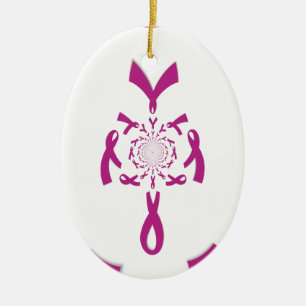 Ornamento De Cerâmica Sensibilização do Cancer da Mama Hakuna Matata Últ