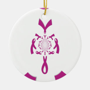 Ornamento De Cerâmica Sensibilização do Cancer da Mama Hakuna Matata Últ