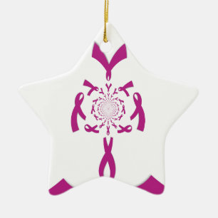 Ornamento De Cerâmica Sensibilização do Cancer da Mama Hakuna Matata Últ
