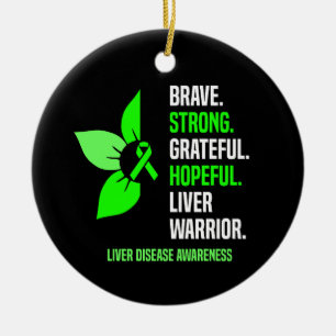 Ornamento De Cerâmica Sensibilização para a doença hepática