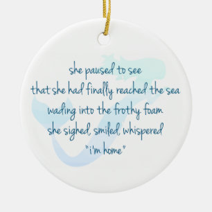 Ornamento De Cerâmica Sereia