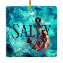 Sereia Salgada Personalizada e Natal de Âncora