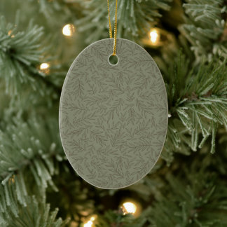Ornamento De Cerâmica Serene Sage Green | Tone-on-Tone da Floresta Profu