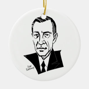 Ornamento De Cerâmica Sergei Rachmaninoff