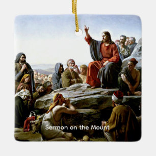 Ornamento De Cerâmica Sermão no Monte de Carl Bloch