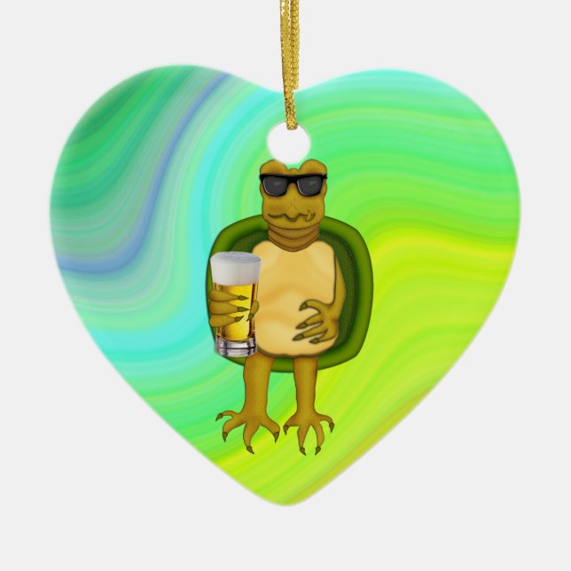 Ornamento De Cerâmica Sesty Turtle (Frente)