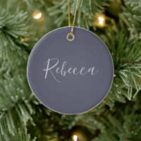 Seu nome | Script de Lavanda Elegante em Roxo Preg