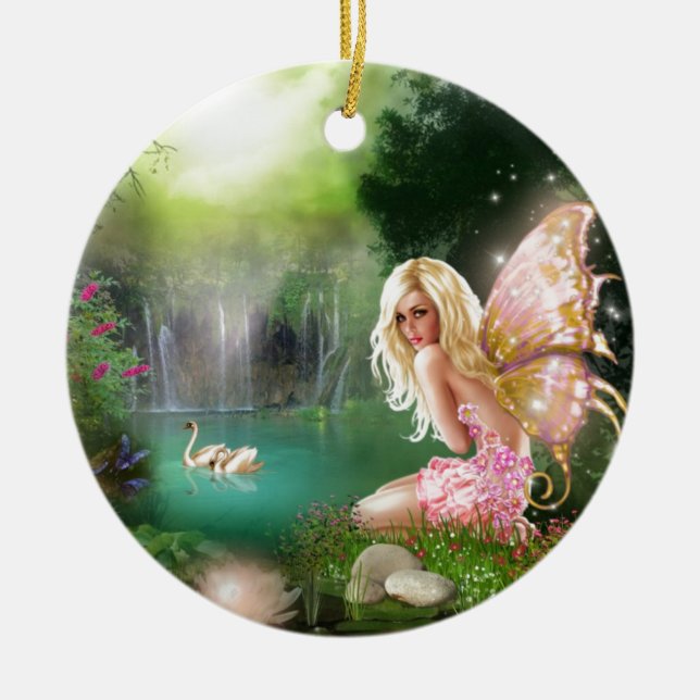 Ornamento De Cerâmica Seu Próprio Paraíso (Frente)