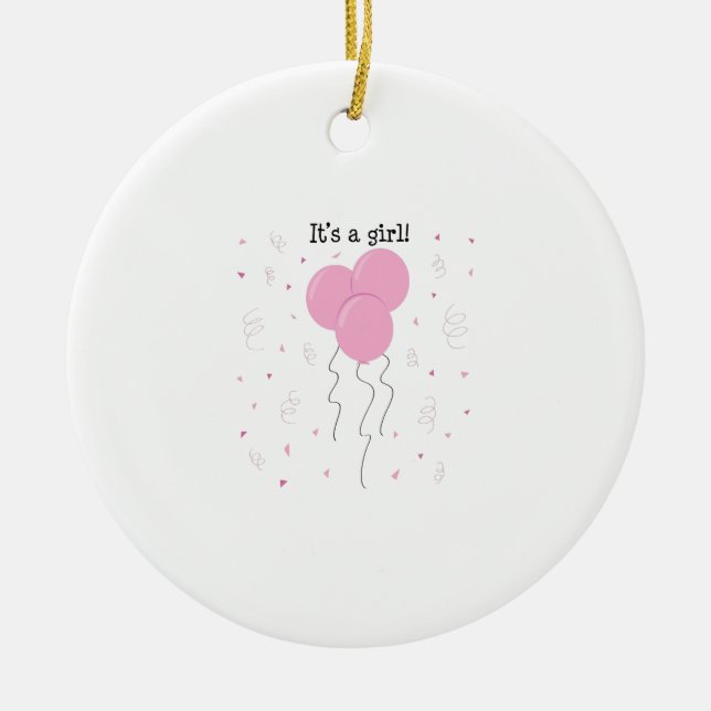 Ornamento De Cerâmica Seu uma menina (Frente)