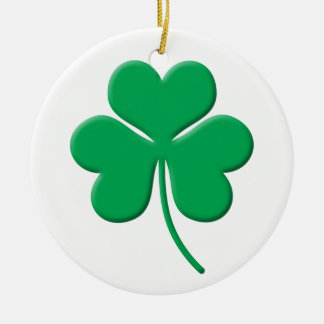 Ornamento De Cerâmica Shamrock
