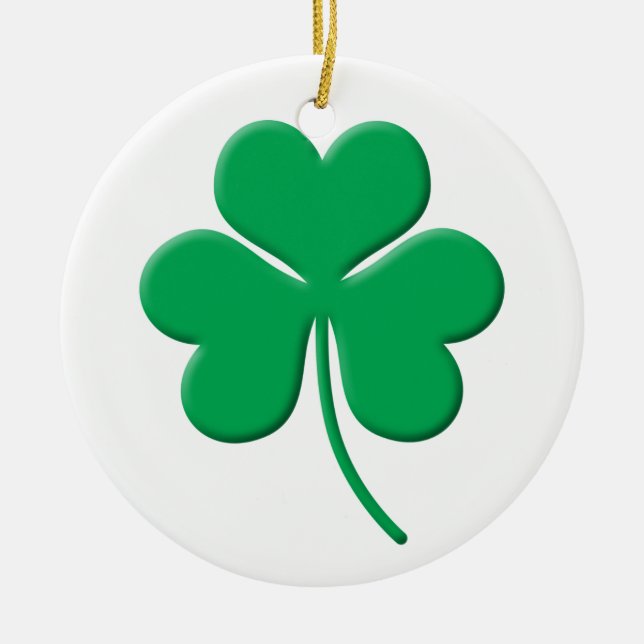 Ornamento De Cerâmica Shamrock (Frente)
