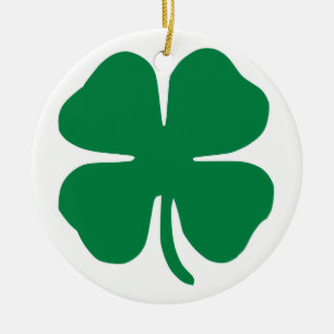 Ornamento De Cerâmica Shamrock irlandês