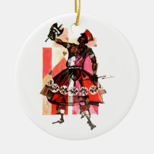 Ornamento De Cerâmica Shango orisha