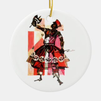 Ornamento De Cerâmica Shango orisha