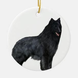 Ornamento De Cerâmica Sheepdog belga