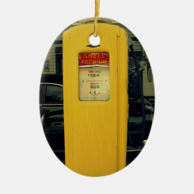 Ornamento De Cerâmica Shell velho bombeia (Frente)