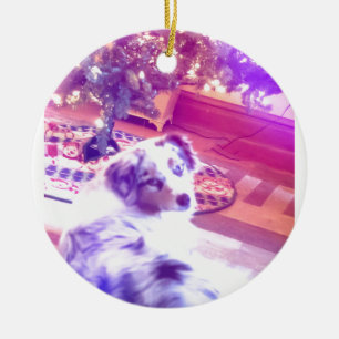 Ornamento De Cerâmica Shepherd Christmas australiano