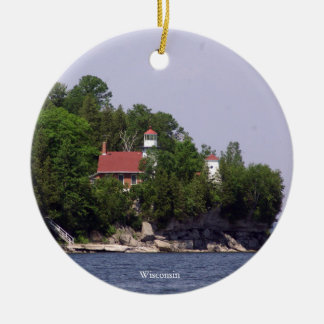 Ornamento De Cerâmica Sherwood Point Lighthouse 2 sided ornament