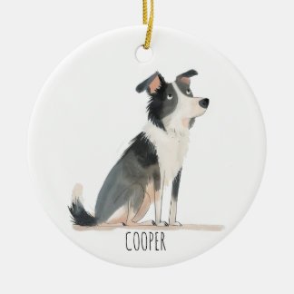 Ornamento De Cerâmica Shetland