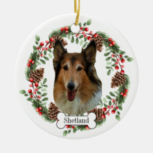 Ornamento De Cerâmica Shetland Sheepdog