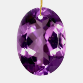 Ornamento De Cerâmica Shiny Violet Ametist gem