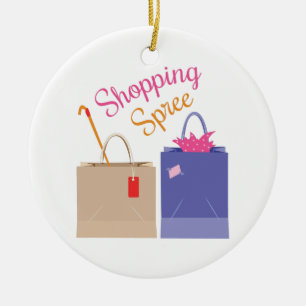 Ornamento De Cerâmica Shopping spree