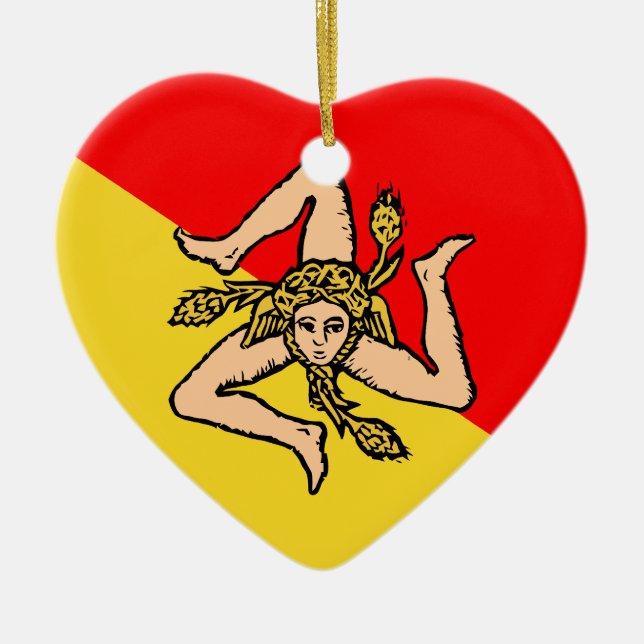 Ornamento De Cerâmica Siciliano, Italia (Frente)