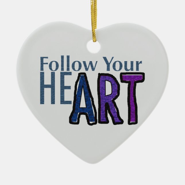 Ornamento De Cerâmica Siga Seu EleART! (Frente)