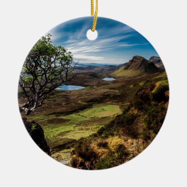 Ornamento De Cerâmica Siga seus sonhos! (Frente)