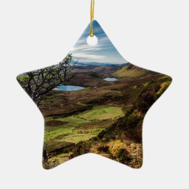 Ornamento De Cerâmica Siga seus sonhos! (Frente)