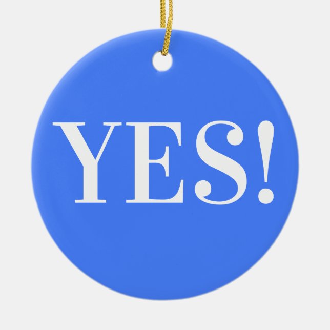 ORNAMENTO DE CERÂMICA SIM! (Frente)