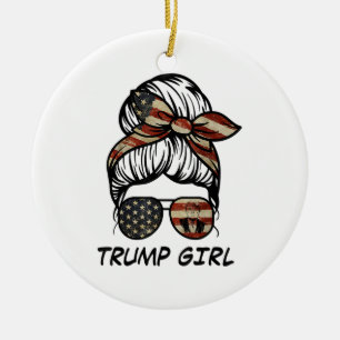 Ornamento De Cerâmica Sim, eu sou uma Trump Girl superando-o - Trump 202