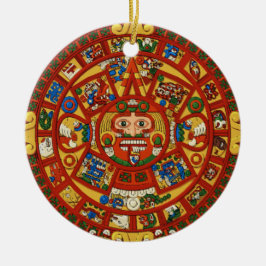 Ornamento De Cerâmica Símbolo Ancião Mayan Aztec