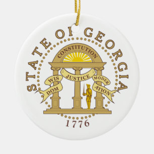 Ornamento De Cerâmica Símbolo da Geórgia