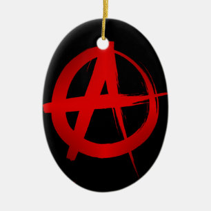 Ornamento De Cerâmica Símbolo de anarquia