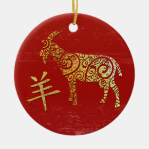 Ornamento De Cerâmica Símbolo de constelação do Horoscópio Zodiac Chinês