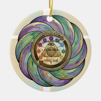 Ornamento De Cerâmica Símbolo de Manifestação da Geometria Sagrada