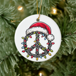 Ornamento De Cerâmica Símbolo de Paz de Estilo Hippie Papais noeis Groov
