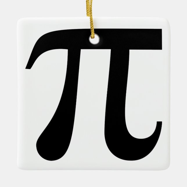 Ornamento De Cerâmica Símbolo Giant "Pi" (Frente)