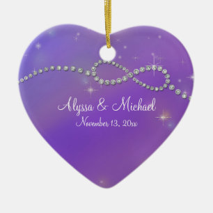 Ornamento De Cerâmica Símbolo Infinito Cor-de-Rosa Sinal Infinito Amor B