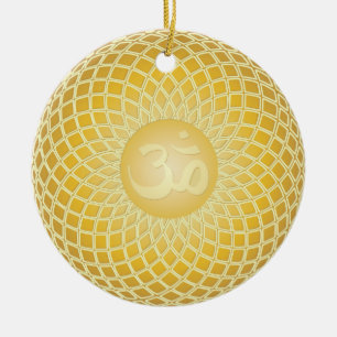 Ornamento De Cerâmica Símbolo Om impressionante