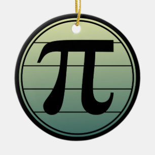 Ornamento De Cerâmica Símbolo Pi Gradiente Dia do Pi Feliz Dia do Pi M