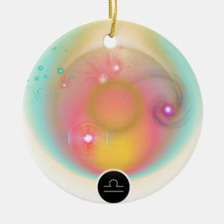 Ornamento De Cerâmica Símbolo Zodiano Moderno Libra Cita Elemento Aéreo