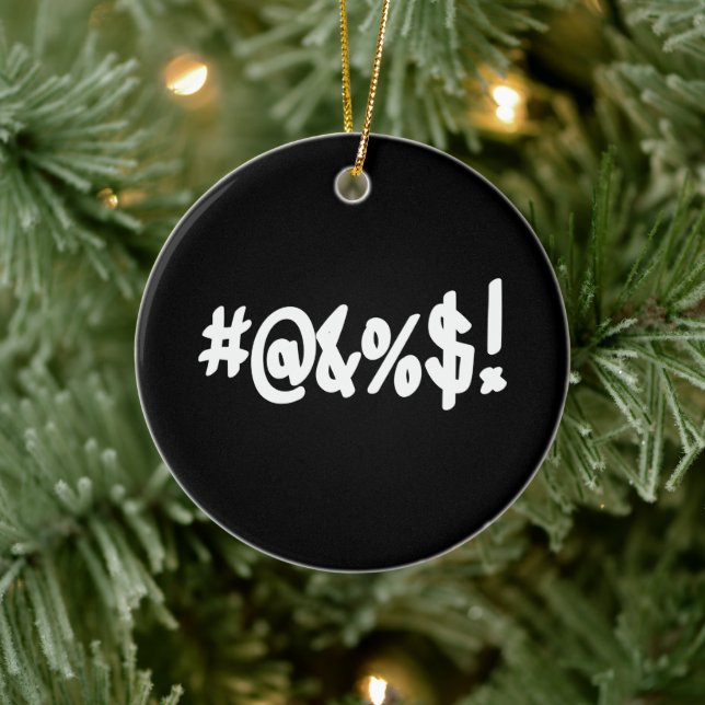 Ornamento De Cerâmica Símbolos Engraçados E Funerários Da Maldição (Árvore)