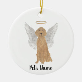 Ornamento De Cerâmica Simpatia Memorial Irish Setter