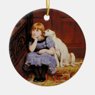 Ornamento De Cerâmica Simpatia (por Briton Riviere)
