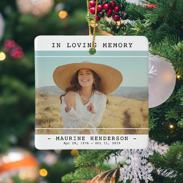 Ornamento De Cerâmica Simples Moderno No Amante Memorial Fotográfico (Criador carregado)