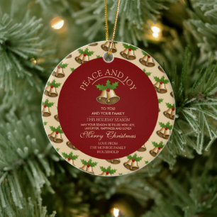 Ornamento De Cerâmica Sinais de Mistura Festiva, Foto de Natal