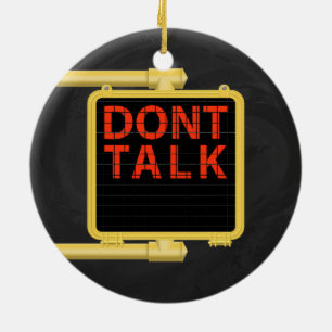 Ornamento De Cerâmica Sinal Crosswalk de Nova Iorque