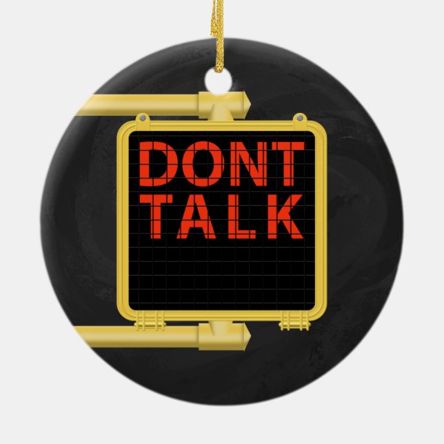 Ornamento De Cerâmica Sinal Crosswalk de Nova Iorque (Traseira)